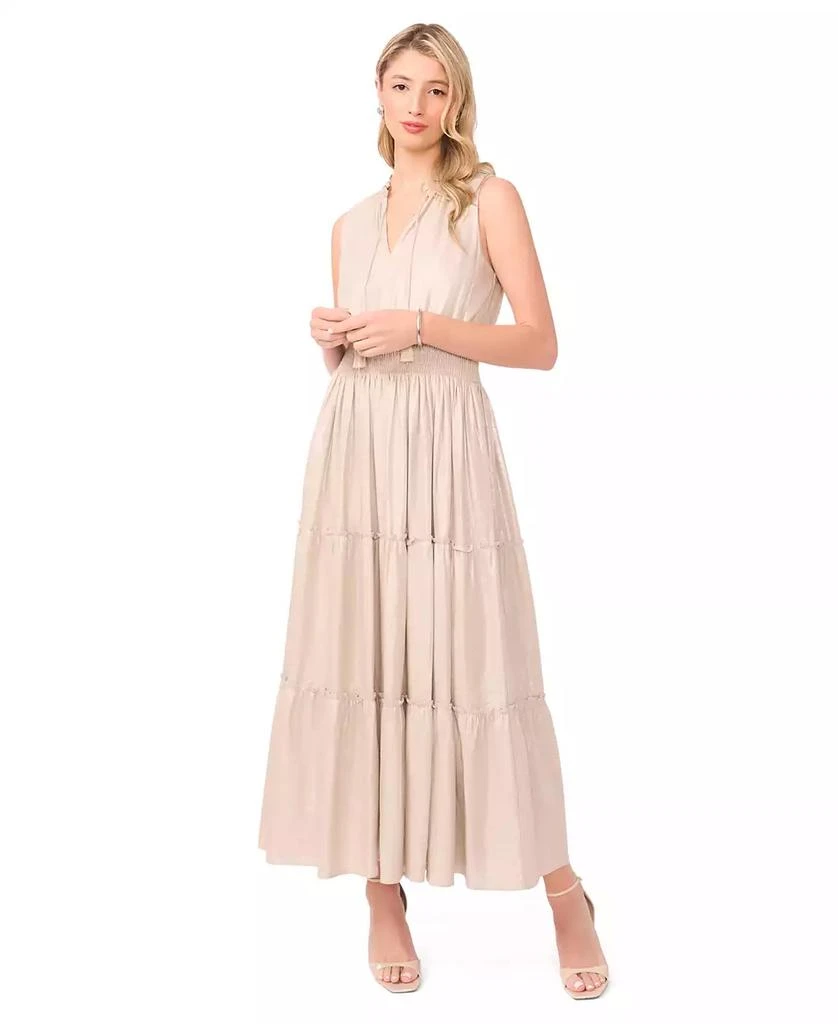 Vince Camuto Women's Linen Tiered Ruffle Maxi Dress - Dresses & Skirts -  Free Shipping - BeyondStyle
