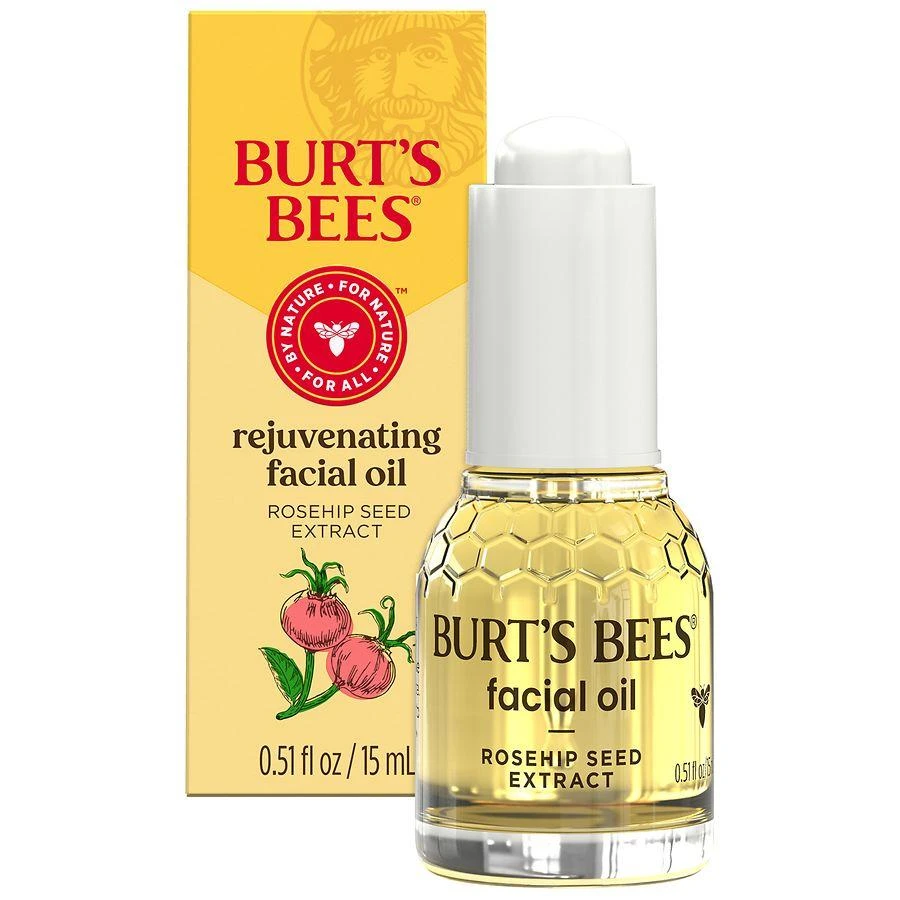 Burt
s Bees Rosehip Seed Extract Rejuvenating Facial Oil Bottle with Dropper 4