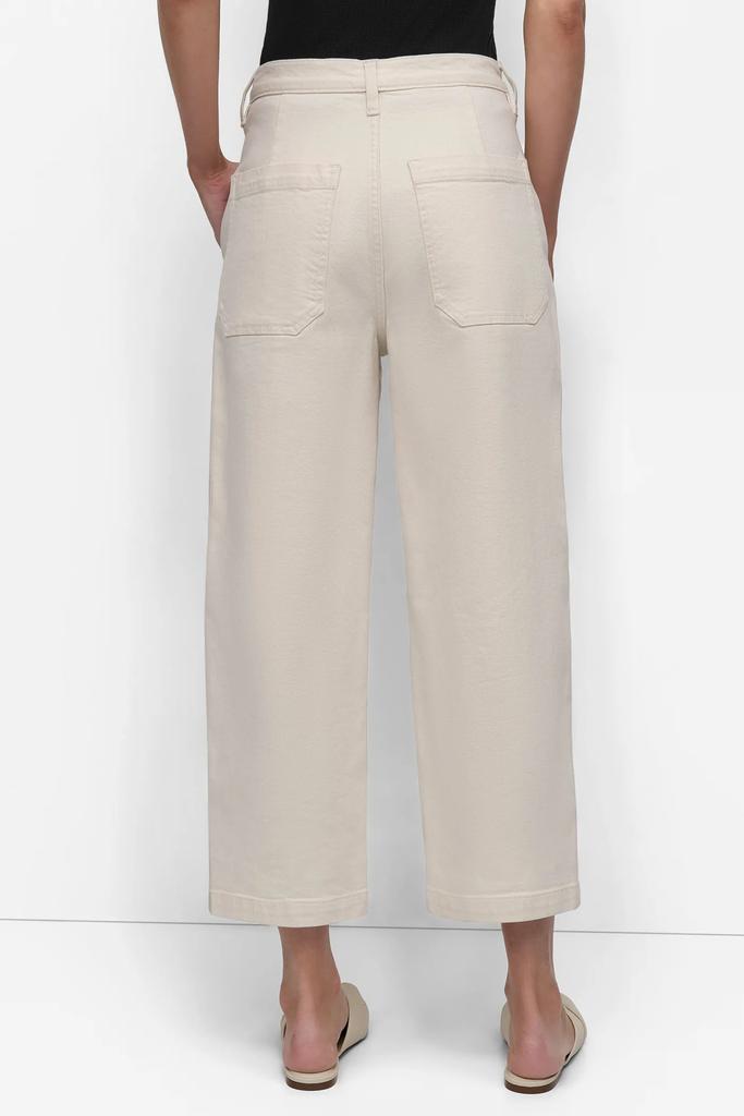 DKNY GARMENT DYED HIGH RISE UTILITY BARREL LEG