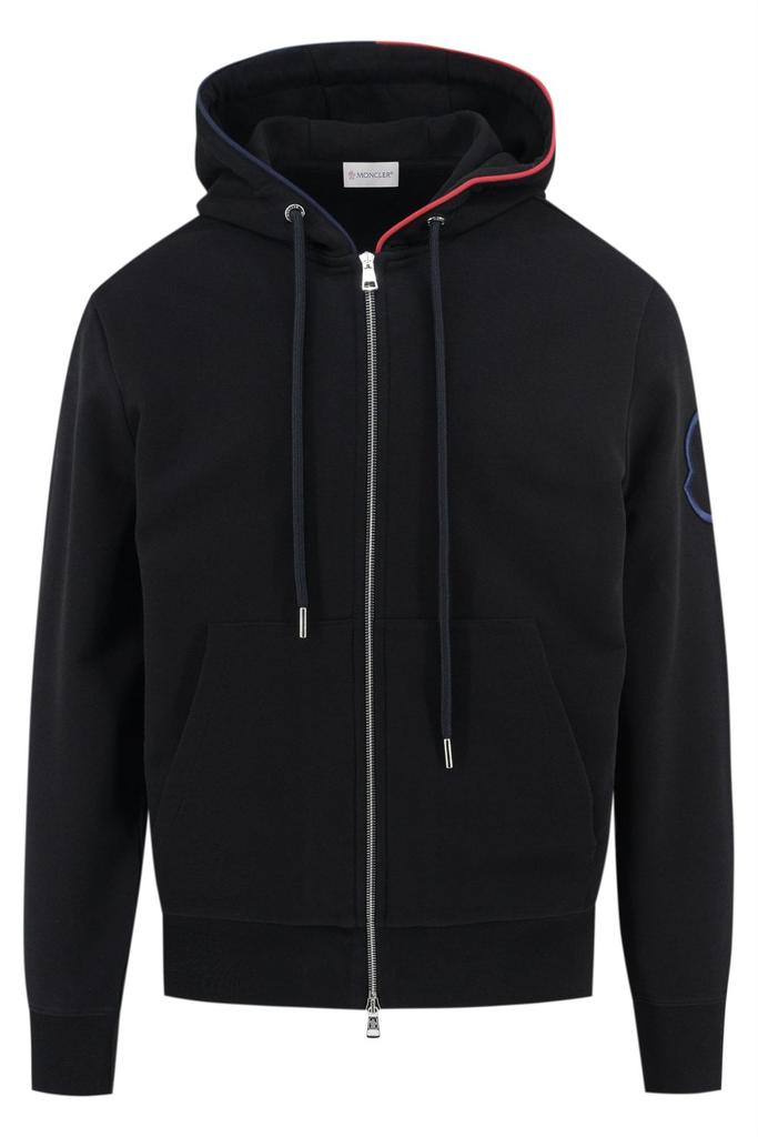 undefined Tri Colour Tip Hooded Top