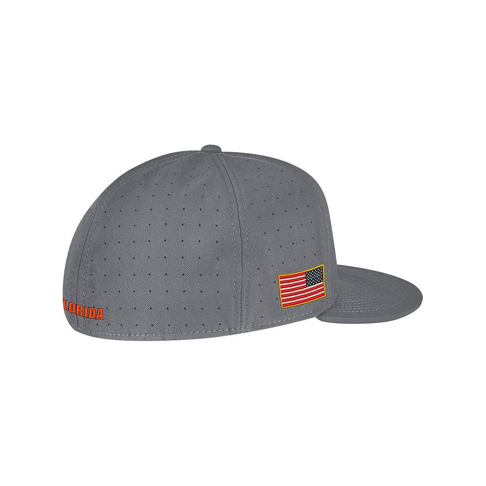 Nike Men's Gray Florida Gators USA Side Patch True AeroBill Performance Fitted Hat