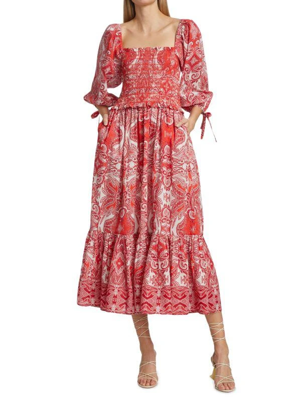 Cara Cara Jazzy Paisley Print Dress 7