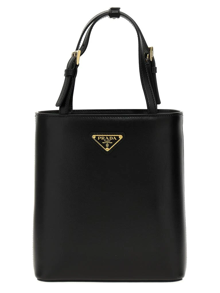 Prada Small Leather Logo Shopping Bag 1