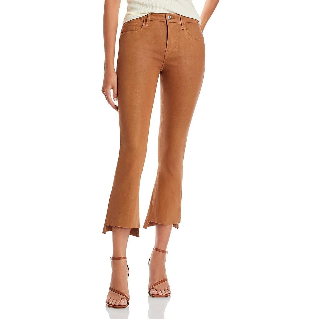 FRAME Womens Bootcut Mid-Rise Cropped Pants 3