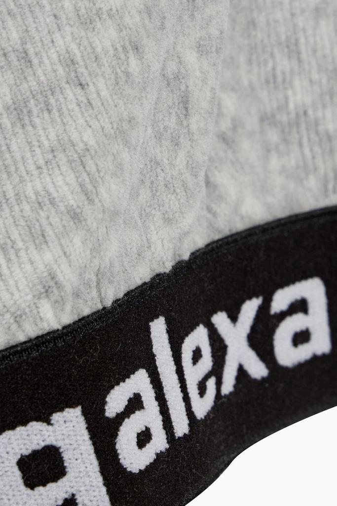 Alexander Wang Cropped stretch-cotton corduroy hoodie 4