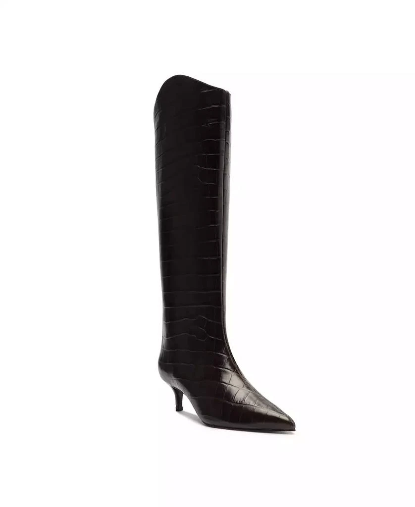 Schutz Women's Maryana Lo Wide Pointed Toe Knee High Boots 1