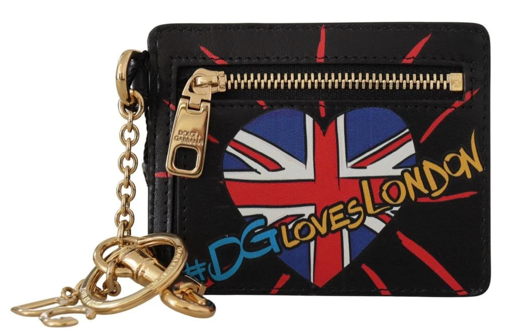 Dolce 
Gabbana Leather #DGLovesLondon Keyring Cardholder Coin Women
s Case