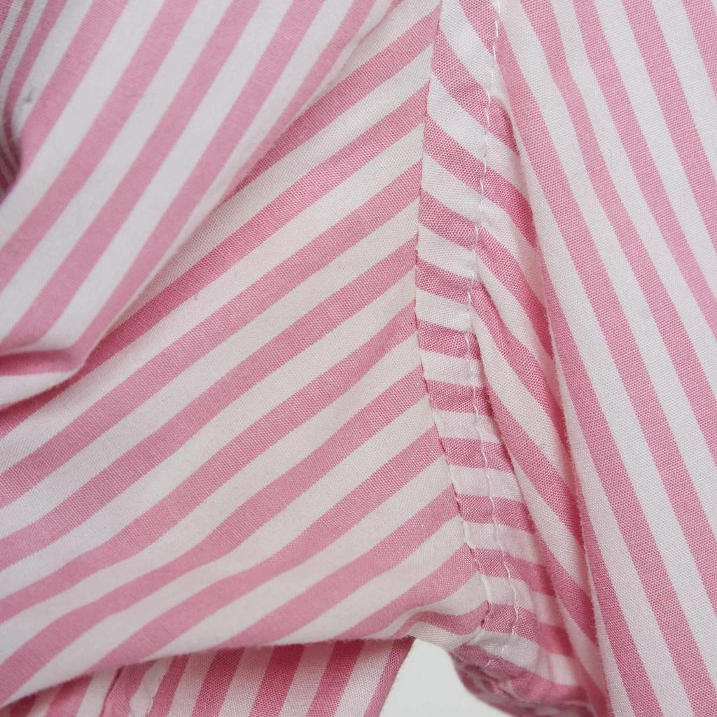 Ganni Ganni Pink/White Stripe Cotton Ruffled Collar Shirt M 5
