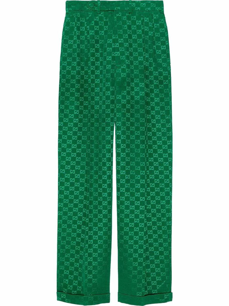 Gucci GG Supreme straight leg trousers - women