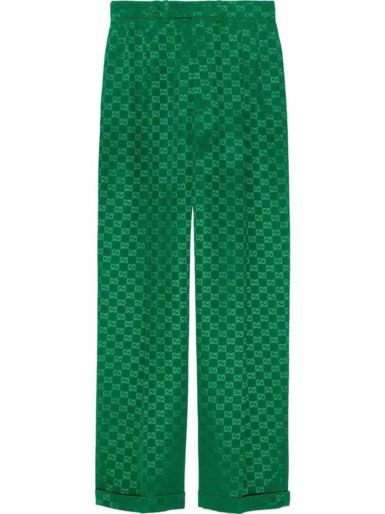 Gucci GG Supreme straight leg trousers - women 1