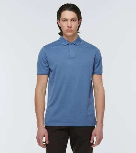Loro Piana Cotton and silk piqué polo shirt 3