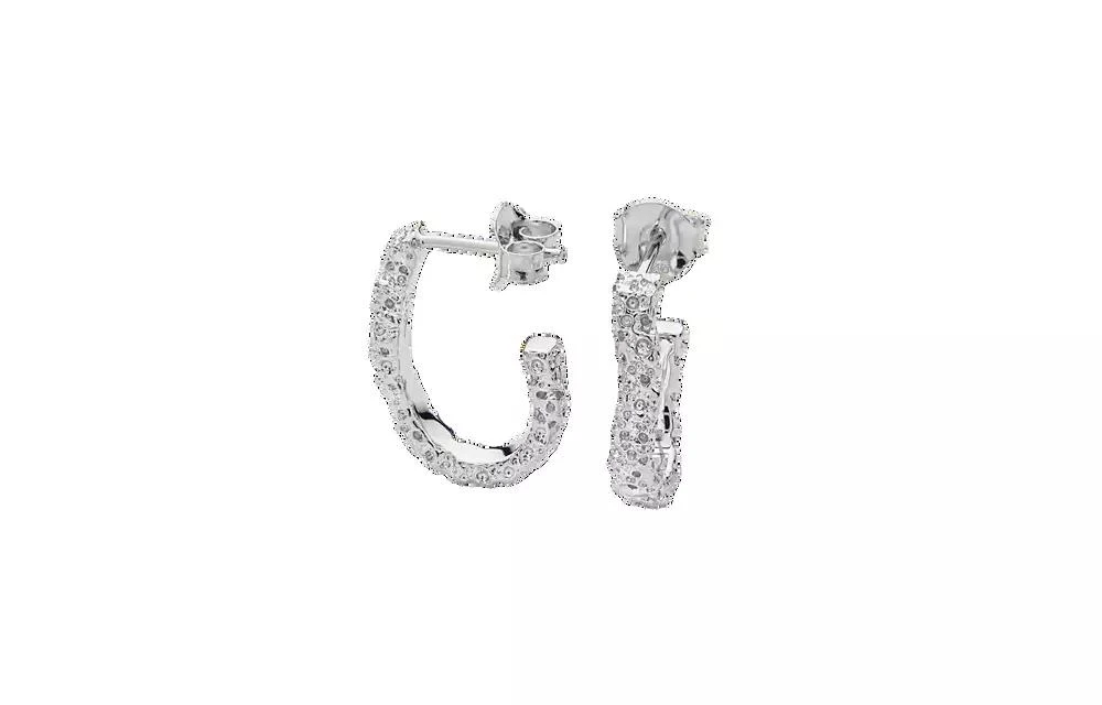 Lucy Quartermaine Half Hula Hoop Earrings