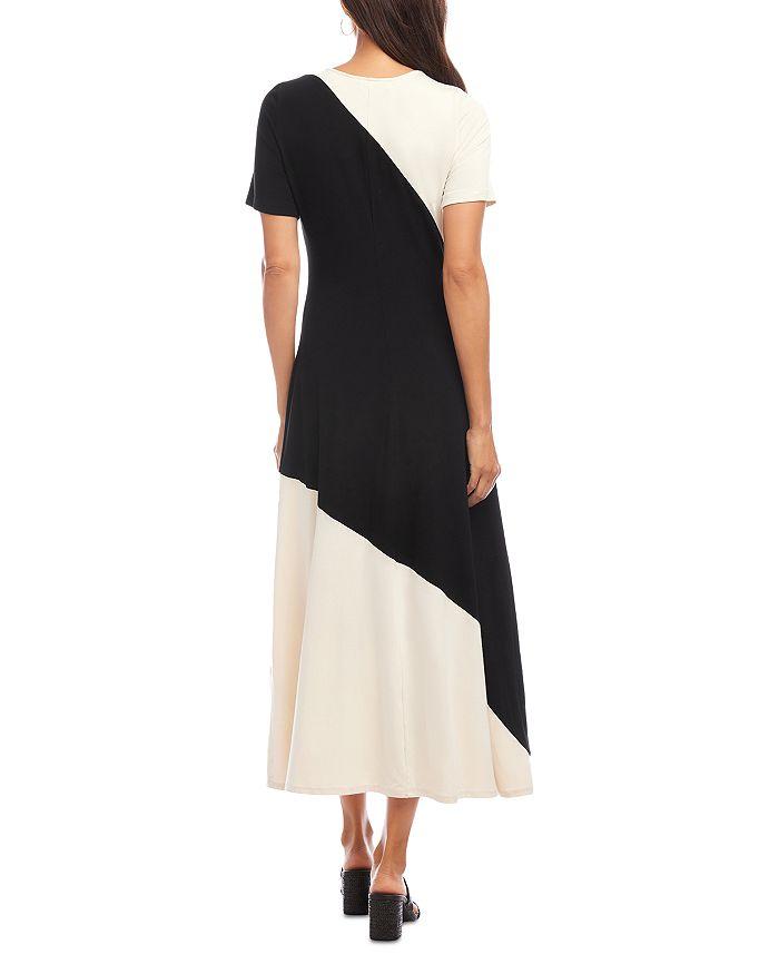 Karen Kane Short Sleeve Contrast Midi Dress