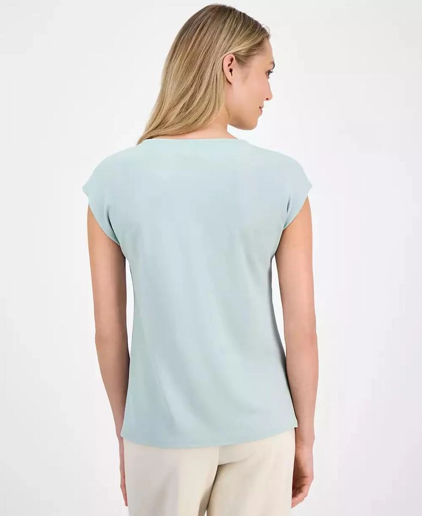 Petite Hardware-Trim Keyhole Knit Top – On Sale Now with Up to 71