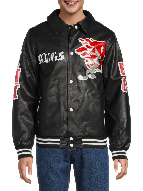 Members Only Looney Tunes Faux Leather Jacket