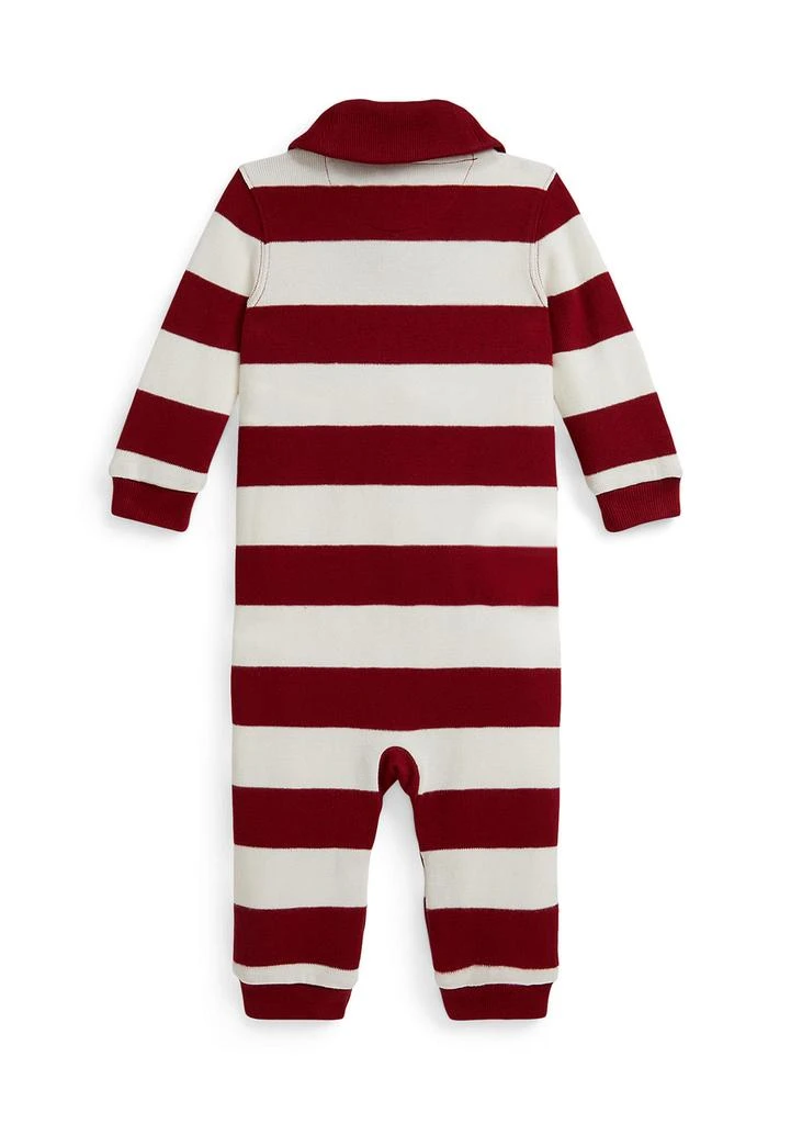 Ralph Lauren Baby Boys Striped Estate-Rib Cotton Coverall 2