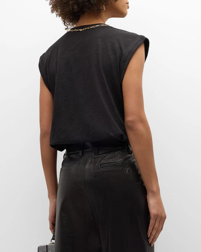 Cinq a Sept Bella Je T'aime Necklace Sleeveless T-Shirt 6