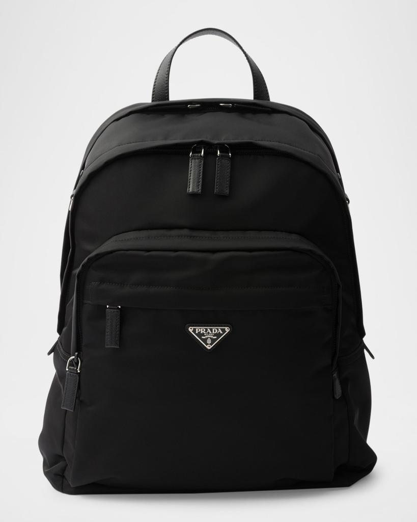 Prada Re-Nylon and Saffiano Leather Backpack - Backpacks