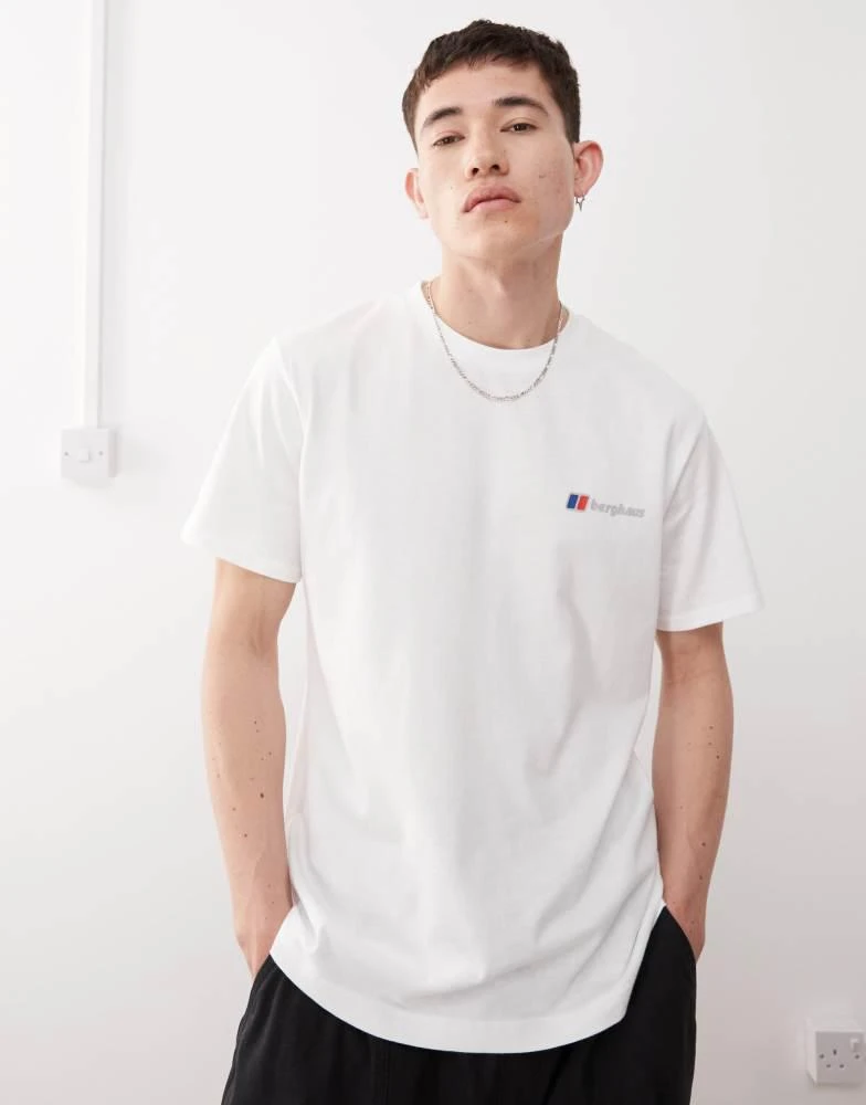 Berghaus Berghaus T-shirt men's berghaus classic logo t-shirt in pure white 1