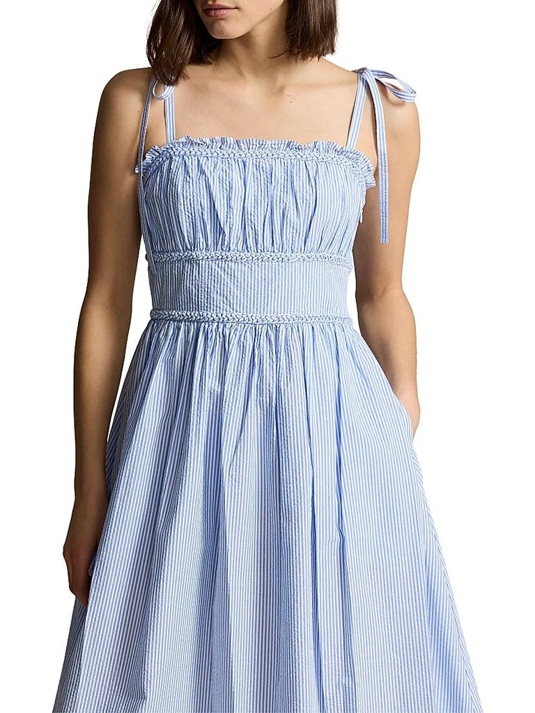 Ralph Lauren Cotton Seersucker Fit-And-Flare Dress 3