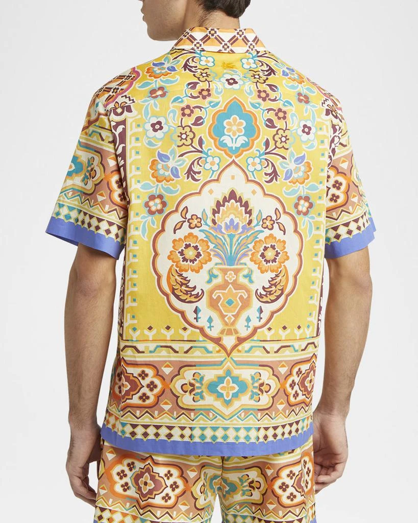 ETRO Men
s Ornate Floral Short-Sleeve Shirt 3