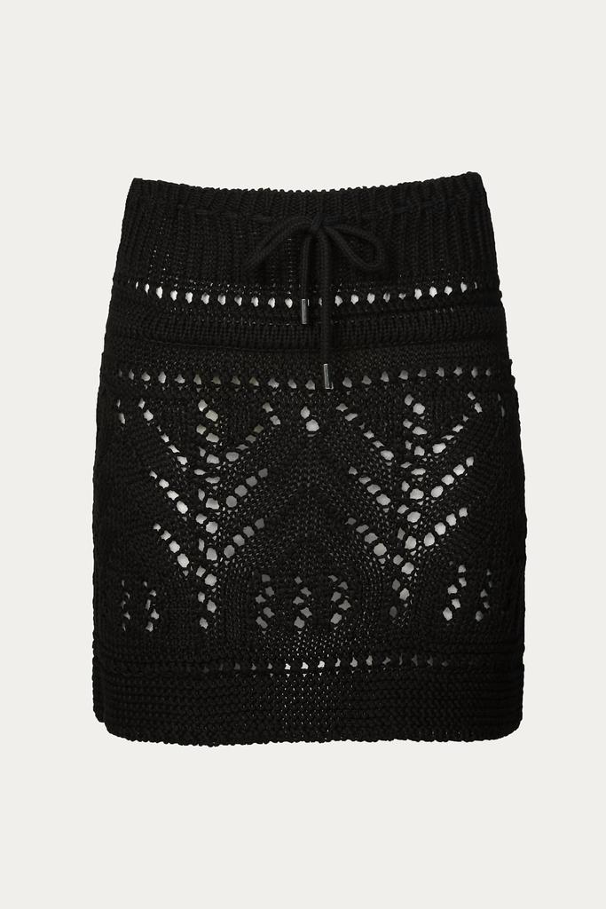 GOEN.J CROCHET KNIT MINI SKIRT