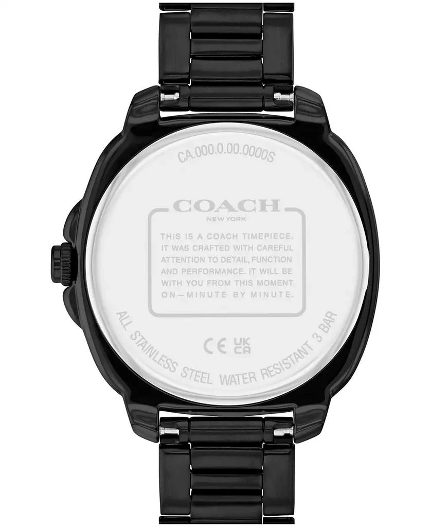 Coach Women's Kitt Ionic Plated Black Stainless Steel Bracelet Watch 3