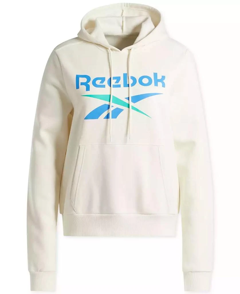Reebok Women's Big-Logo Fleece Hoodie 5