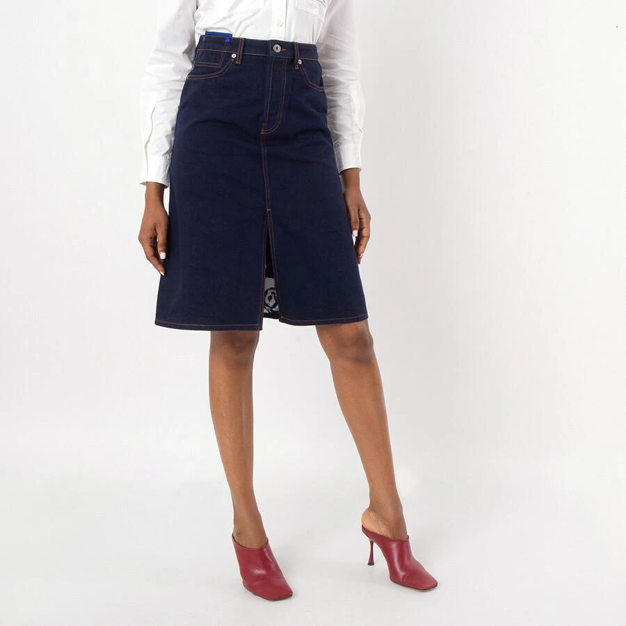 Burberry Japanese Denim Midi Skirt