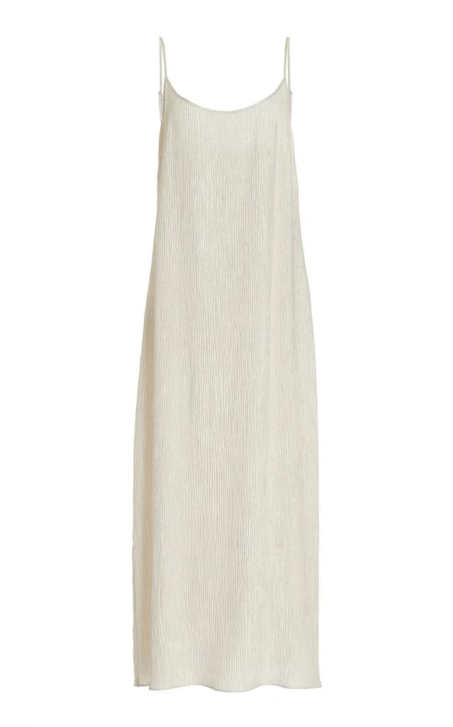Jenni Kayne Jenni Kayne - Exclusive Fete Plisse Midi Slip Dress - White - M - Moda Operandi 1