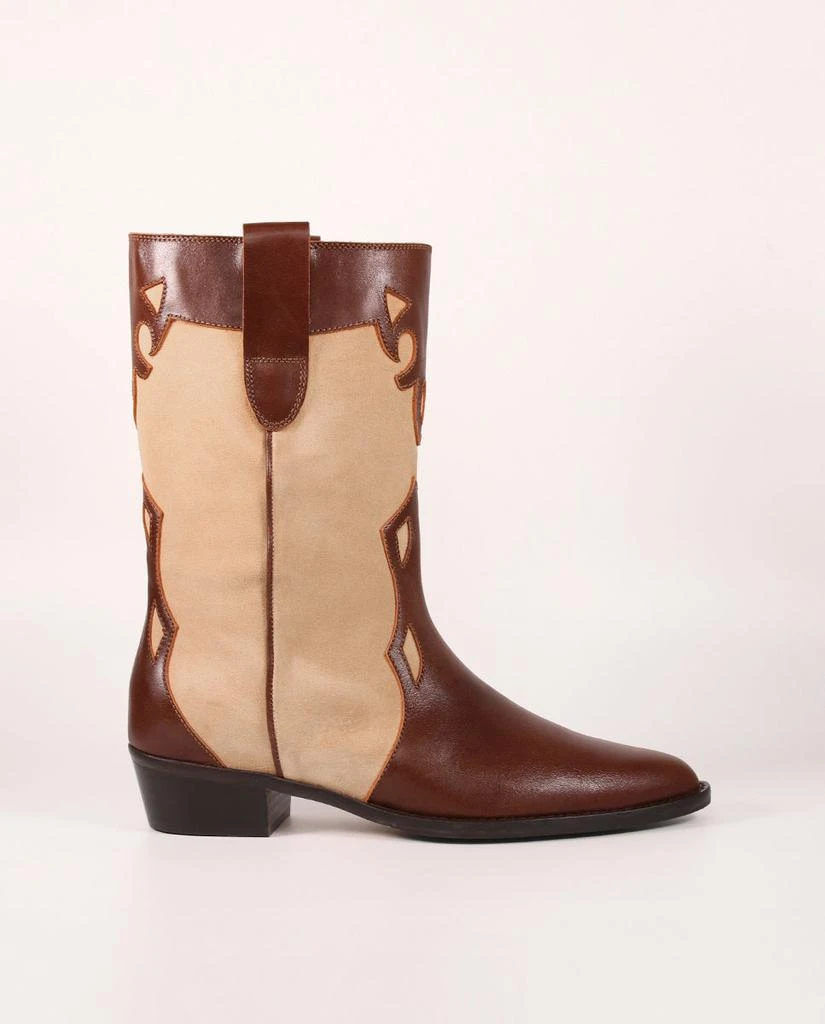 Toral Bottes Molly Choco & Beige 9