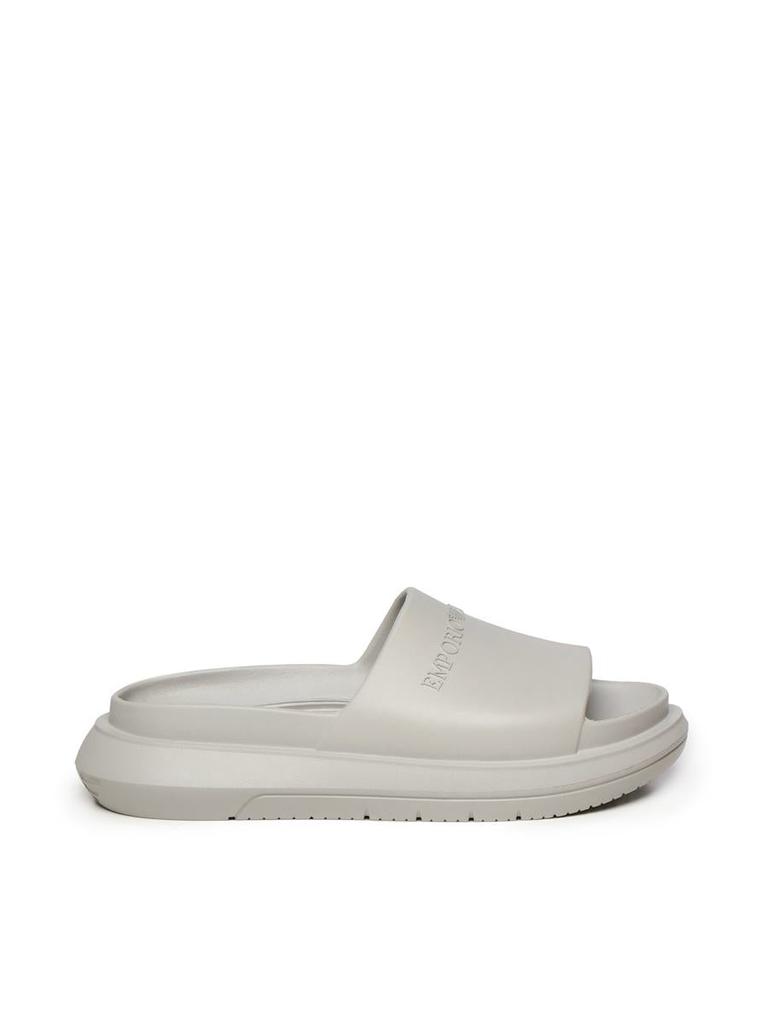 サンダル Emporio Armani XVQS06 XN746 RUBBER WITH LOGO Slides undefined