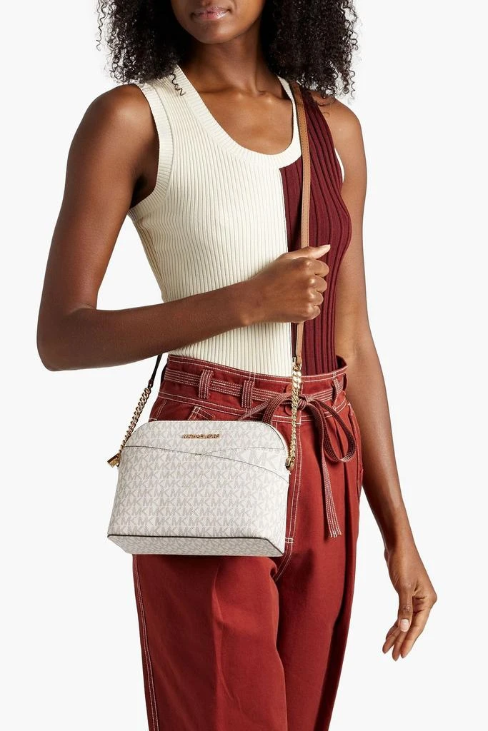 Michael Kors Jet Set logo-print coated canvas shoulder bag 2