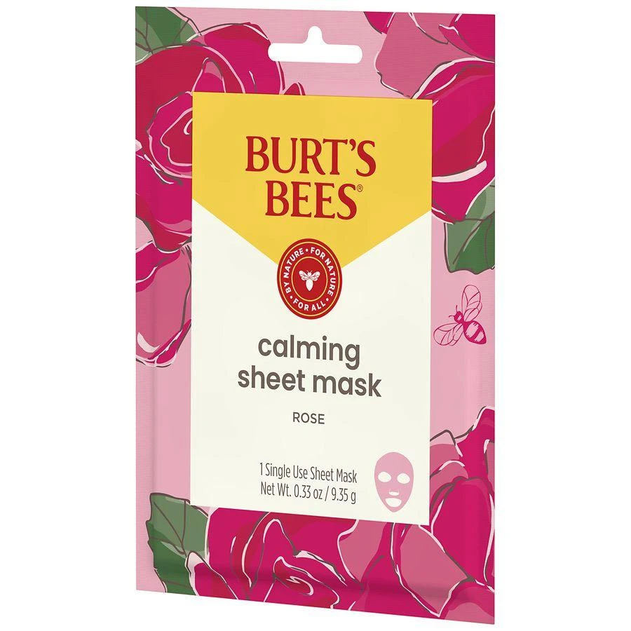 Burt
s Bees Rose Calming Single-Use Sheet Facial Mask Rose 6