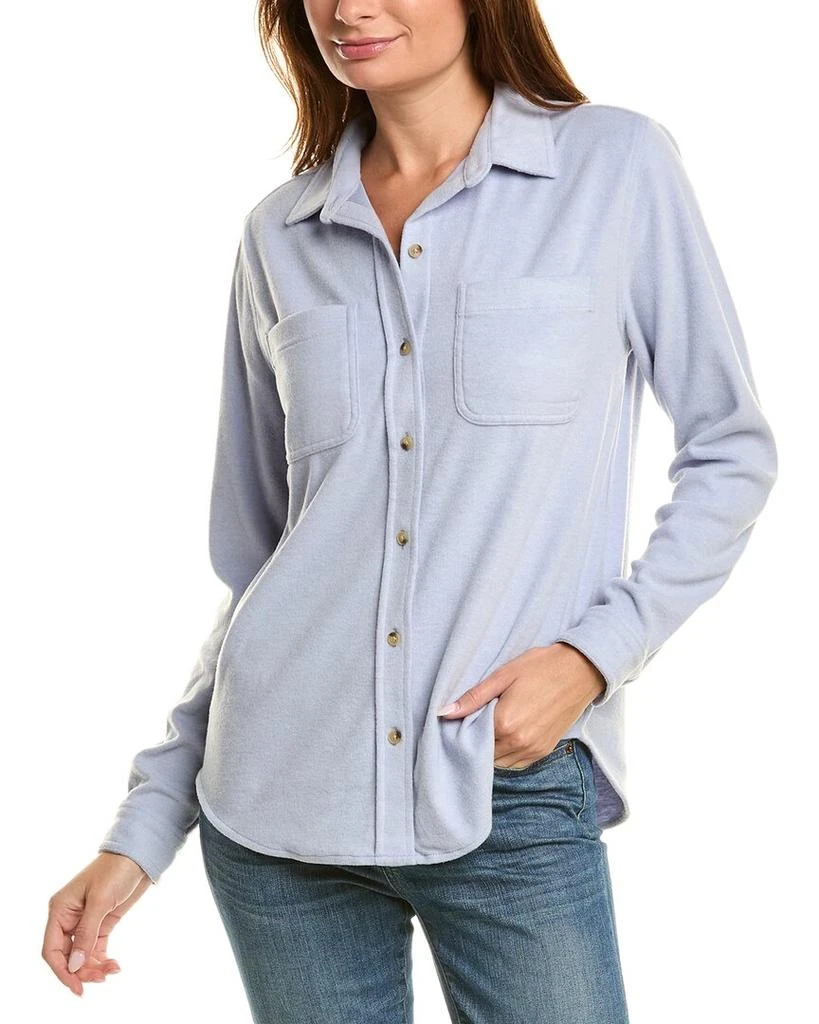 beachlunchlounge Sally Brushed Flannel Shirt 1