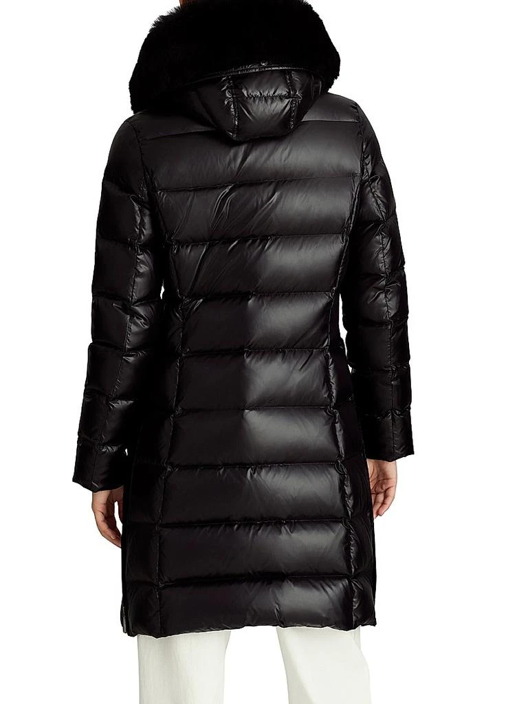 Dawn Levy Kat Shearling-Trimmed Puffer Coat 5