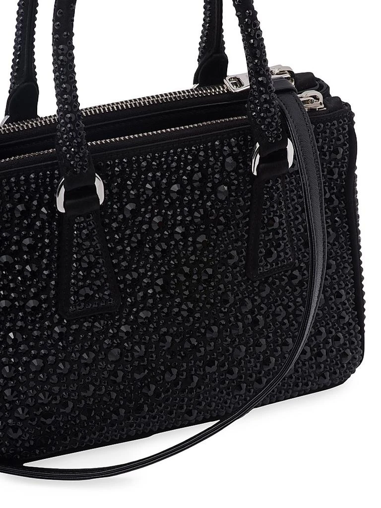 Prada Galleria Satin Mini Bag with Crystals 6