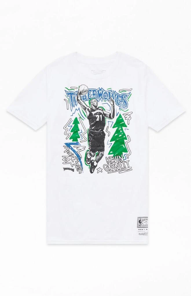 Mitchell & Ness Kids NBA Chalked Up Timberwolves Kevin Garnett T-Shirt 1