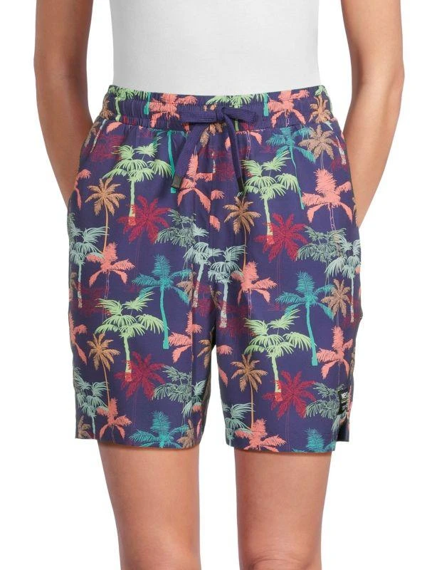 WeSC ​Austin Tropical-Print Drawstring Shorts 3