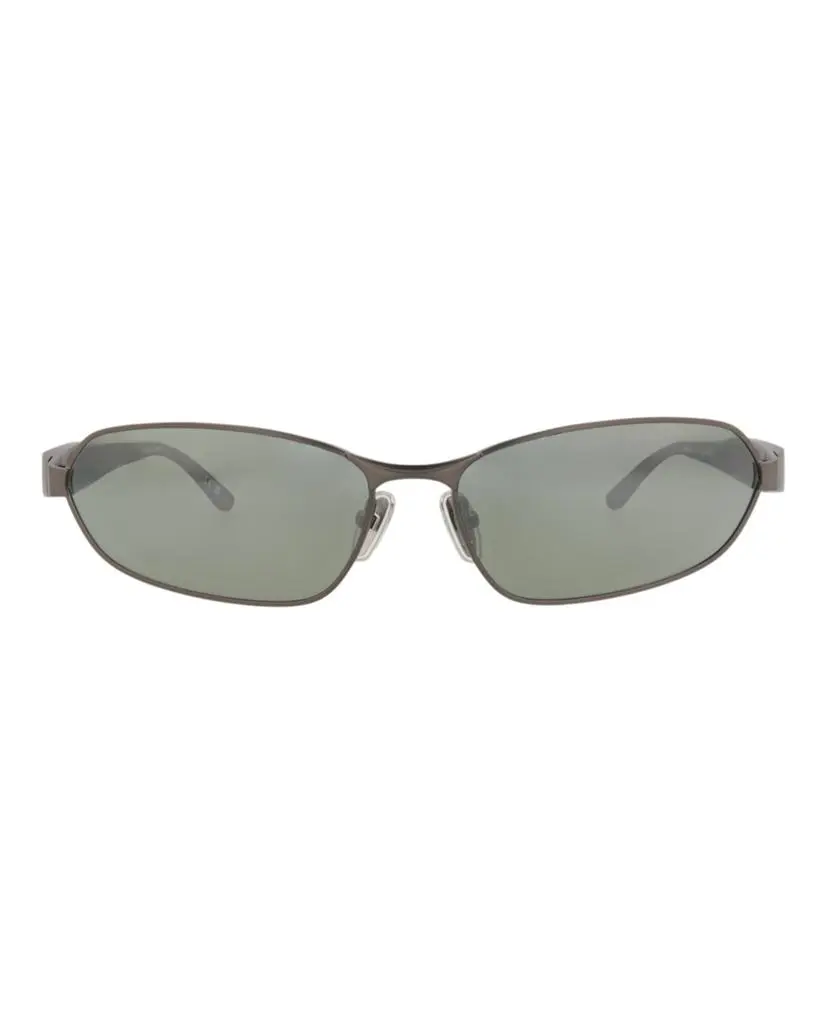 Balenciaga Square-Frame Metal Sunglasses