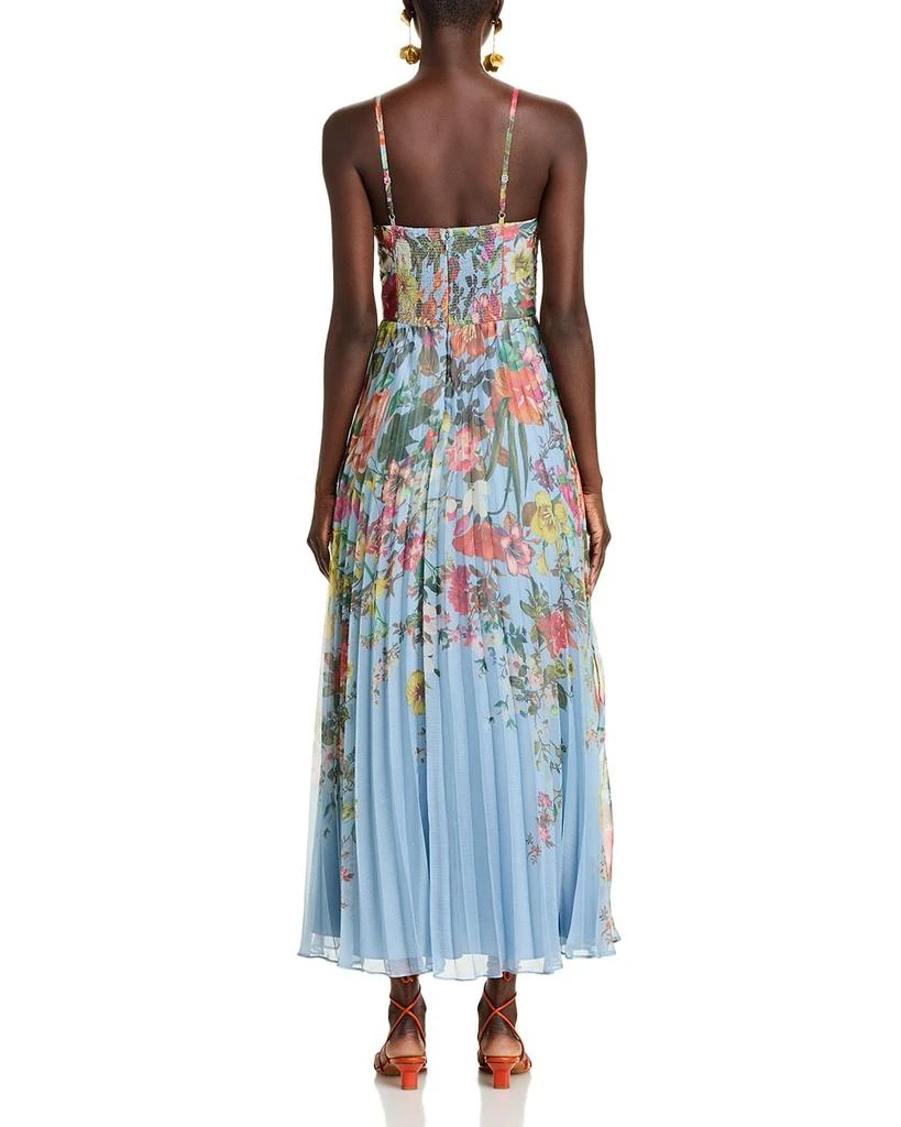 AQUA Pleated Floral Dress - Exclusive 4