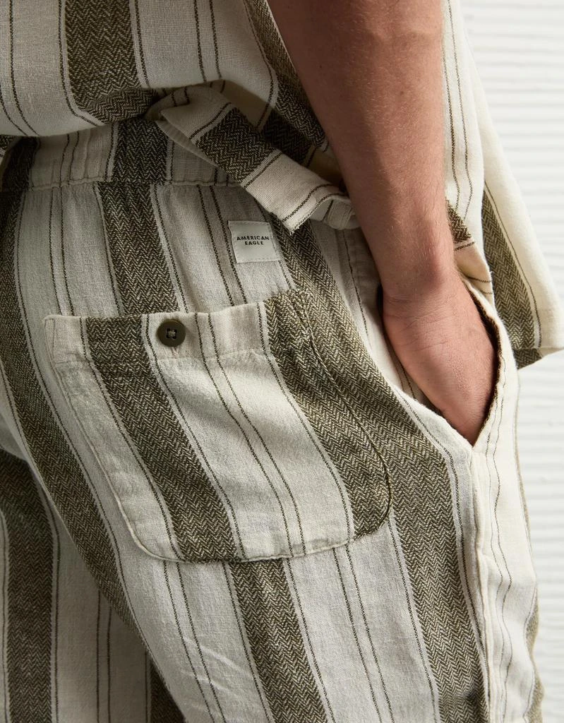 AE AE 7" Linen-Blend Striped Lived-In Trekker Short 6