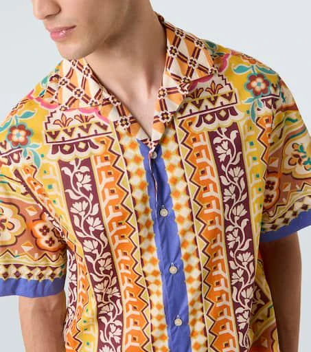 ETRO Printed cotton bowling shirt 6