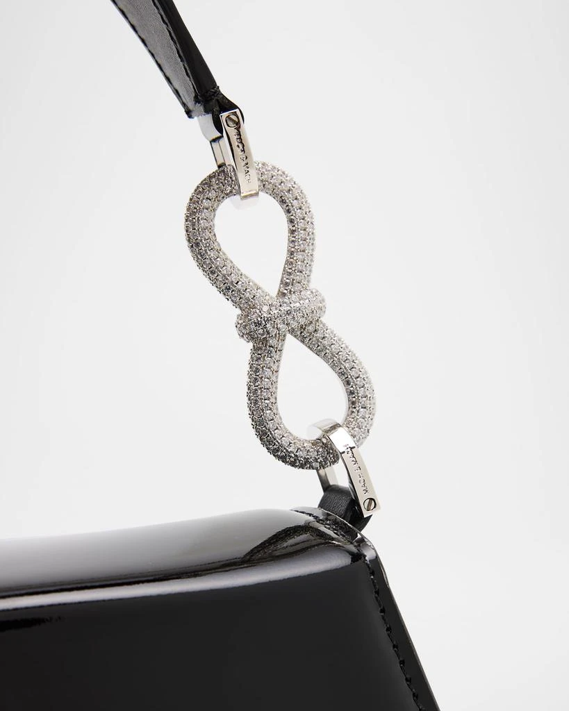 Mach & Mach Samantha Double Bow Patent Leather Shoulder Bag 5