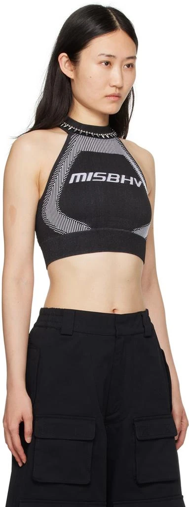 Misbhv Black & White Halter Sport Bra 2