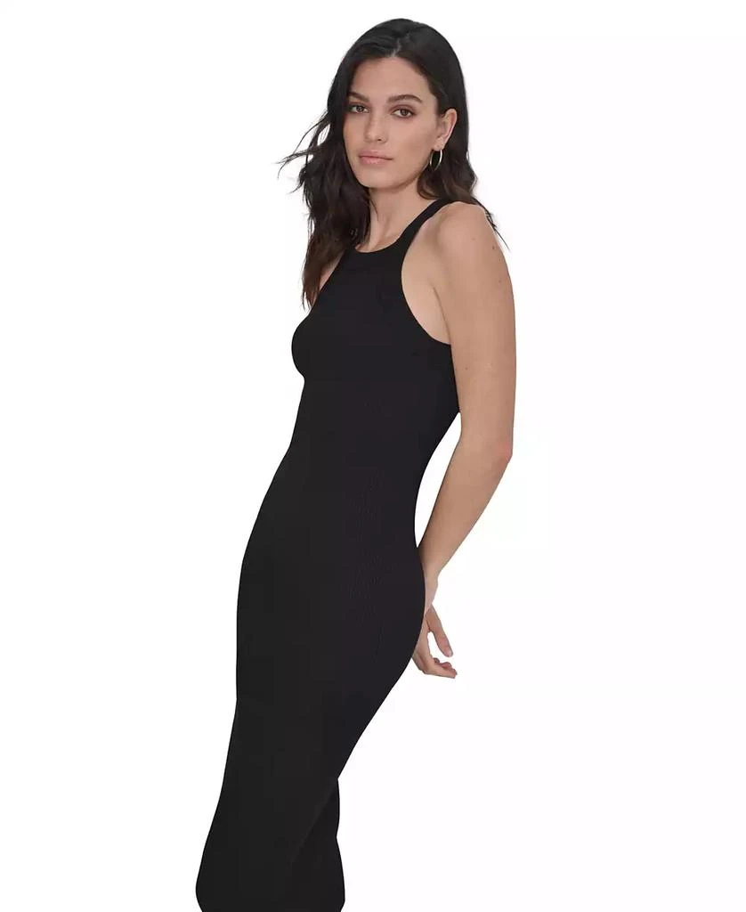 DKNY Women's Ribbed Knit Sleeveless Bodycon Dress 3