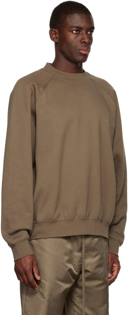 Essentials Brown Crewneck Sweatshirt