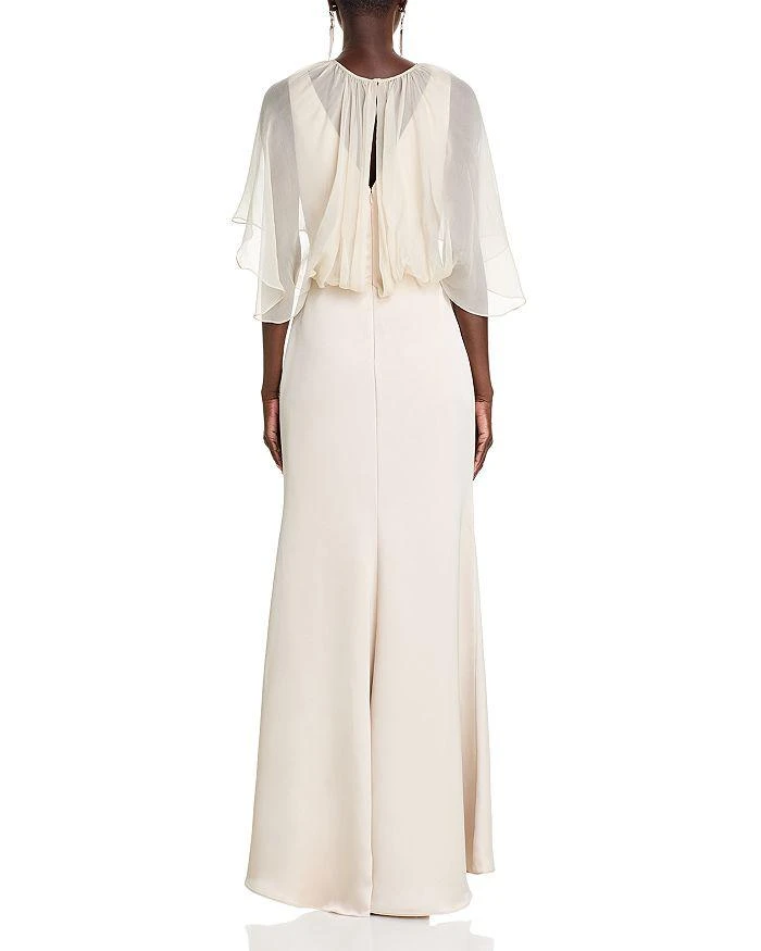 Amsale Cape Dress 4
