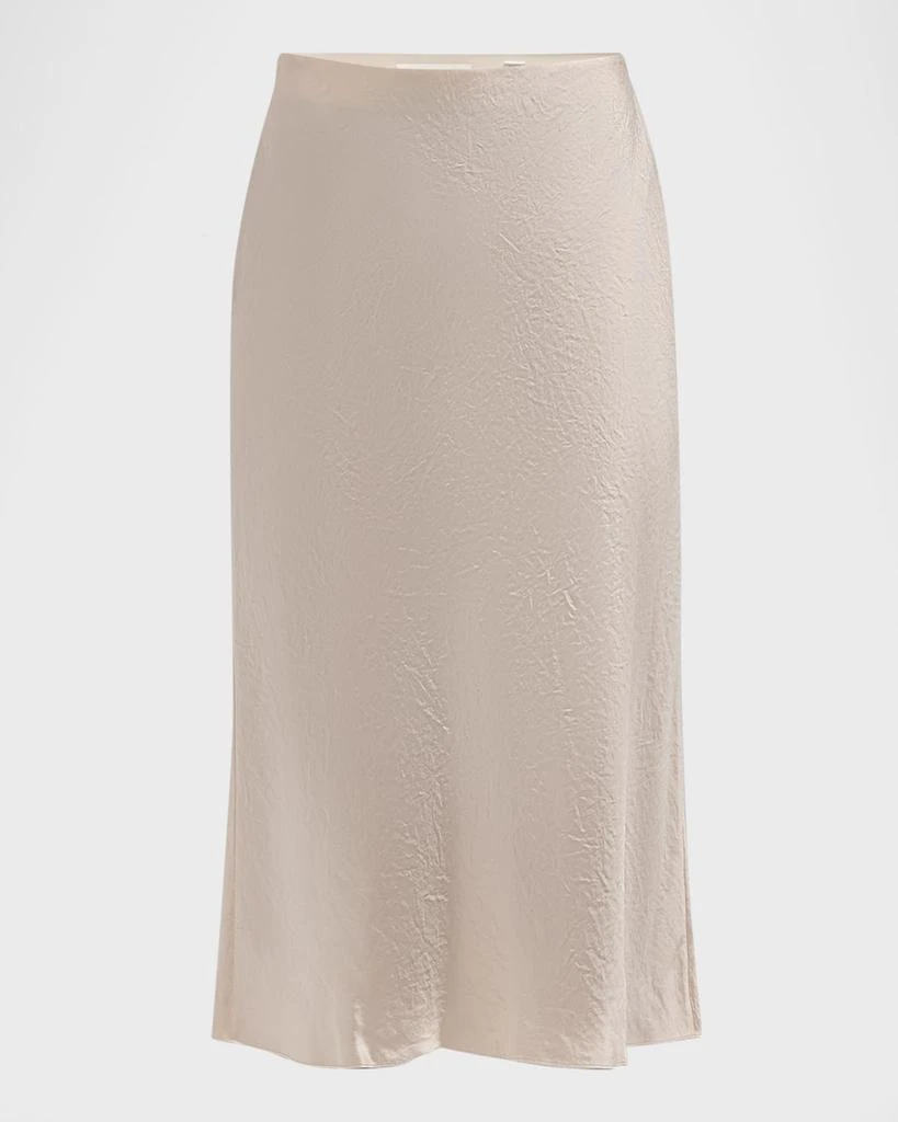 Vince Satin Slip Midi Skirt