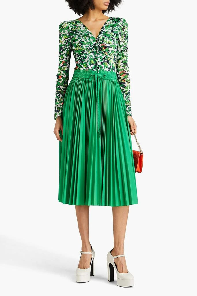 Diane von Furstenberg Lyric printed stretch-mesh bodysuit 2